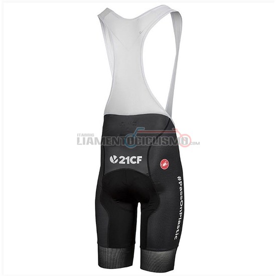 Abbigliamento Ciclismo Sky Manica Corta 2018 Bianco Nero